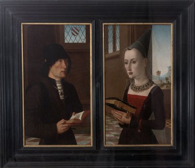 Porträts des Bankiers Pierantonio Baroncelli und seiner Frau Maria Bonciani, 1489 von Master of the Baroncelli Portraits