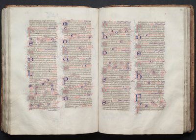 Das Gotha Missale: Fol. 112r, Text, ca. 1375 von Master of the Boqueteaux