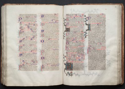Das Gotha-Missale: Fol. 113r, Text, ca. 1375 von Master of the Boqueteaux