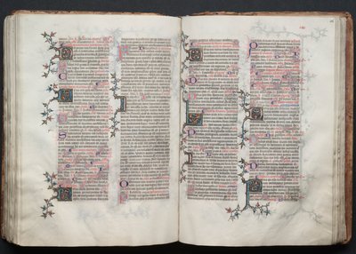 Das Gotha-Missale: Fol. 115v, Text, ca. 1375 von Master of the Boqueteaux