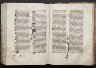 Das Gotha Missale: Fol. 136r, Text, ca. 1375 von Master of the Boqueteaux