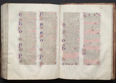 Das Gotha Missale: Fol. 141v, Text (ca. 1375) von Master of the Boqueteaux