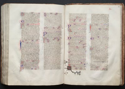 Das Gotha Missale: Fol. 143r, Text, ca. 1375 von Master of the Boqueteaux