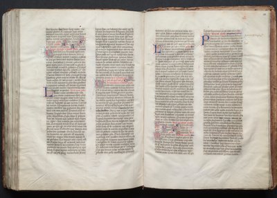 Das Gotha Missale: Fol. 150v, Text, ca. 1375 von Master of the Boqueteaux