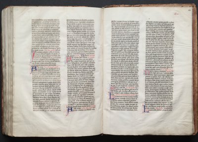 Das Gotha-Missale: Fol. 153v, Text, ca. 1375 von Master of the Boqueteaux