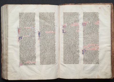 Das Gotha Missale: Fol. 156r, Text, ca. 1375 von Master of the Boqueteaux