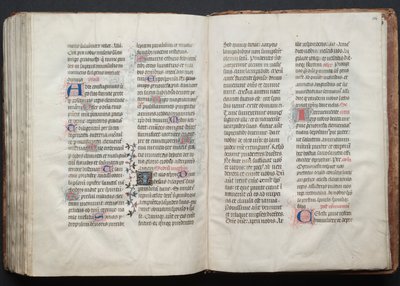 Das Gotha Missale: Fol. 162r, Text, ca. 1375 von Master of the Boqueteaux