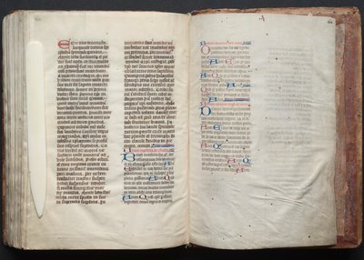 Das Gotha Missale: Fol. 164r, Text, ca. 1375 von Master of the Boqueteaux