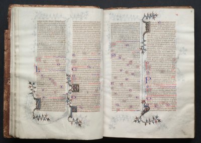 Das Gotha Missale: Fol. 17r, Text, ca. 1375 von Master of the Boqueteaux