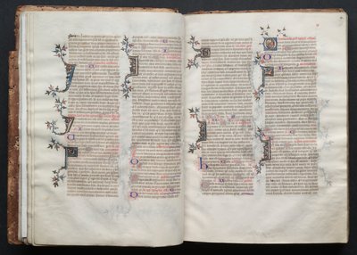 Das Gotha Missale: Fol. 19r, Text, ca. 1375 von Master of the Boqueteaux