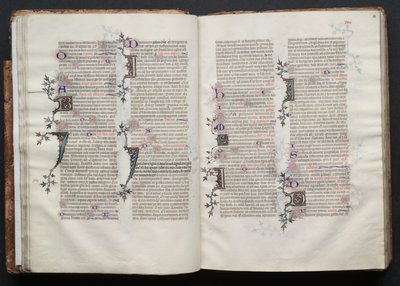 Das Gotha Missale: Fol. 27v, Text, um 1375 von Master of the Boqueteaux