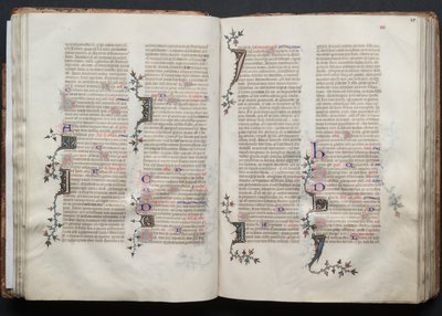 Das Gotha Missale: Fol. 40v, Text von Master of the Boqueteaux