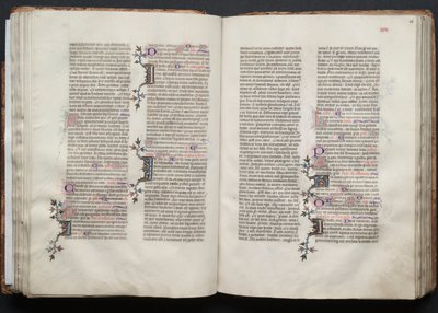 Das Gotha Missale: Fol. 46r, Text (ca. 1375) von Master of the Boqueteaux