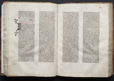 Das Gotha Missale: Fol. 46v, Text, ca. 1375 von Master of the Boqueteaux