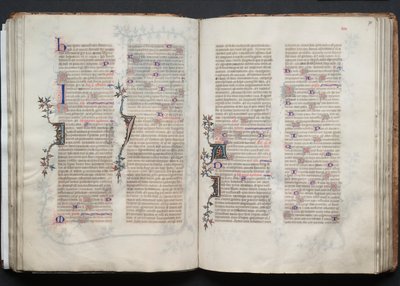 Das Gotha Missale: Fol. 70r, Text, um 1375 von Master of the Boqueteaux