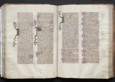 Das Gotha Missale: Fol. 73r, Text, um 1375 von Master of the Boqueteaux