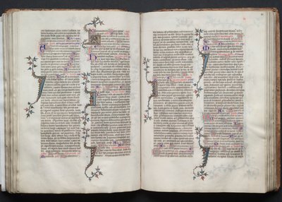 Das Gotha Missale: Fol. 81v, Text, um 1375 von Master of the Boqueteaux
