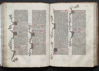 Das Gotha Missale: Fol. 86r, Text, ca. 1375 von Master of the Boqueteaux