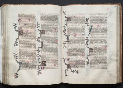 Das Gotha-Missale: Fol. 90v, Text, ca. 1375 von Master of the Boqueteaux