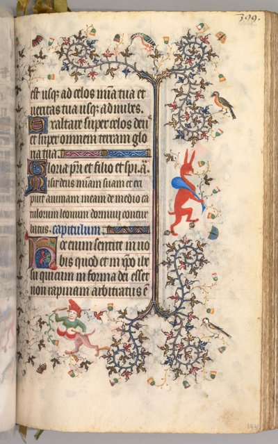 Stundenbuch von Karl dem Edlen, König von Navarra 1361-1425: fol. 194r, Text, um 1405 von Master of the Brussels Initials and Associates