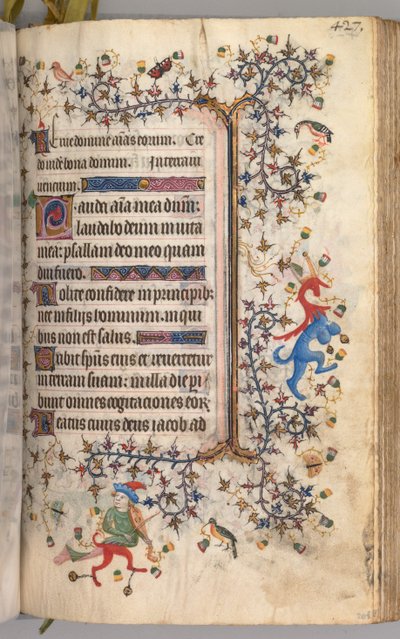 Stunden von Charles dem Edlen, König von Navarra 1361-1425: fol. 208r, Text, ca. 1405 von Master of the Brussels Initials and Associates
