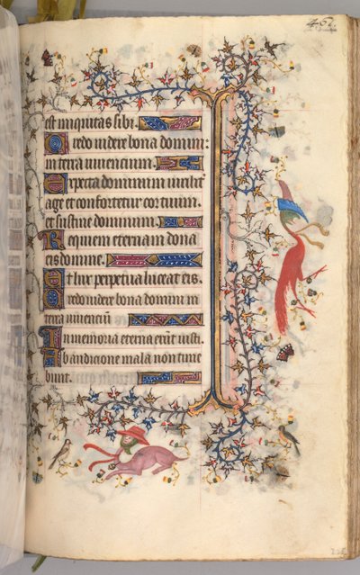 Stundenbuch von Karl dem Edlen, König von Navarra 1361-1425: fol. 225r, Text, um 1405 von Master of the Brussels Initials and Associates