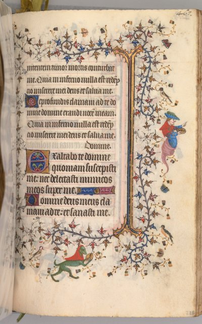Stundenbuch von Karl dem Edlen, König von Navarra 1361-1425: fol. 228r, Text, ca. 1405 von Master of the Brussels Initials and Associates