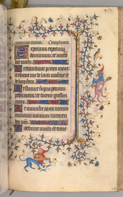 Stundenbuch von Karl dem Edlen, König von Navarra 1361-1425: fol. 230r, Text, um 1405 von Master of the Brussels Initials and Associates