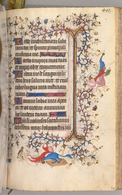 Stundenbuch von Charles dem Edlen, König von Navarra 1361-1425: fol. 241r, Text, ca. 1405 von Master of the Brussels Initials and Associates