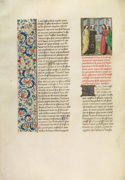 Herzog Wilhelm von Geldern und Richard II. von Master of the Copenhagen Caesar
