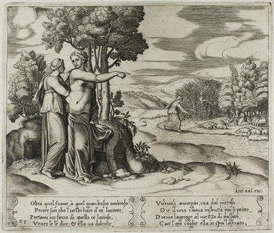 Psyche auf der Suche nach der goldenen Wolle von Master of the Die