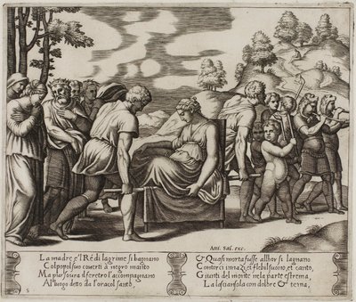 Psyche wird... zu einem verlassenen Berg gebracht von Master of the Die