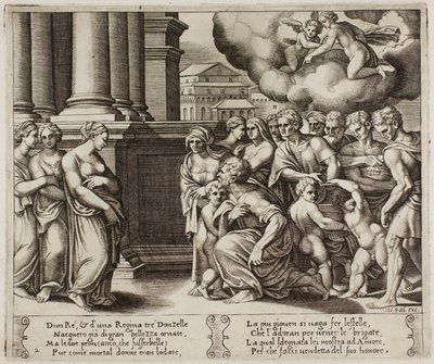 Das Volk erweist Psyche göttliche Ehren von Master of the Die