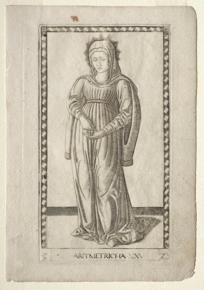 Arithmetik (aus der Tarocchi-Serie C: Freie Künste, #25) von Master of the E Series Tarocchi