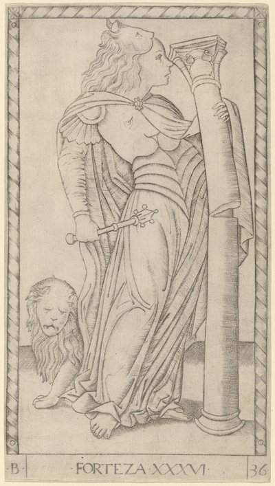 Tapferkeit von Master of the E Series Tarocchi