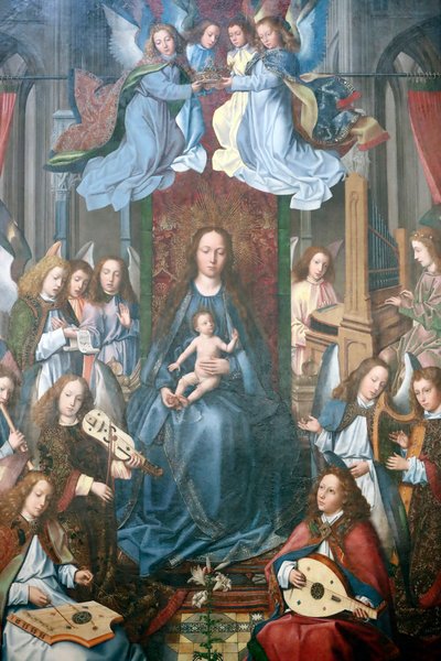 Die Verherrlichung der Heiligen Jungfrau von Master of the Evora Altarpiece