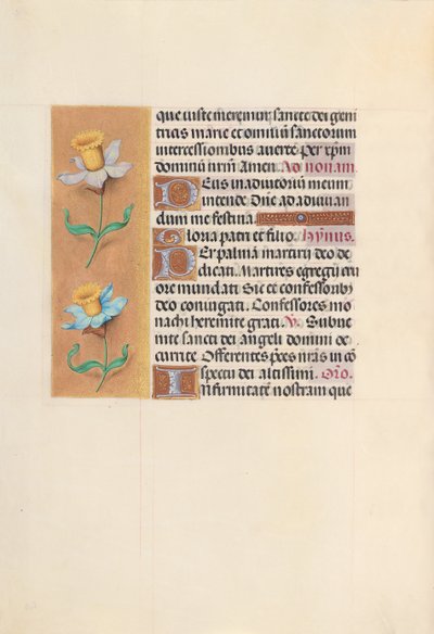 Stunden der Königin Isabella der Katholischen, Königin von Spanien: Fol. 40v, um 1500 von Master of the First Prayerbook of Maximillian