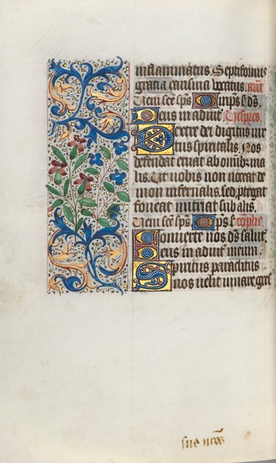 Stundenbuch Gebrauch von Rouen: fol. 101v, ca. 1470 von Master of the Geneva Latini