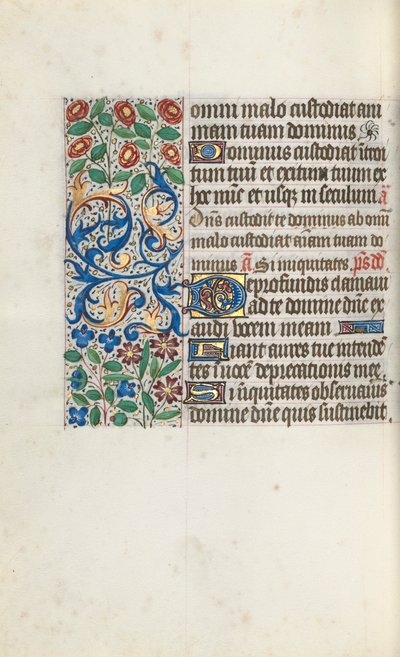 Stundenbuch Gebrauch von Rouen: fol. 105v, ca. 1470 von Master of the Geneva Latini