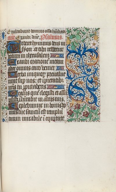 Stundenbuch Gebrauch von Rouen: fol. 136r, um 1470 von Master of the Geneva Latini