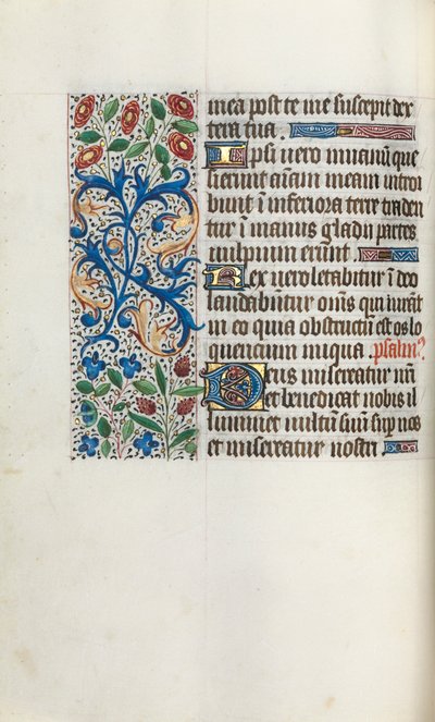 Stundenbuch Gebrauch von Rouen: fol. 40v, ca. 1470 von Master of the Geneva Latini