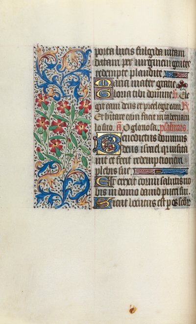 Stundenbuch Gebrauch von Rouen: fol. 47v, um 1470 von Master of the Geneva Latini