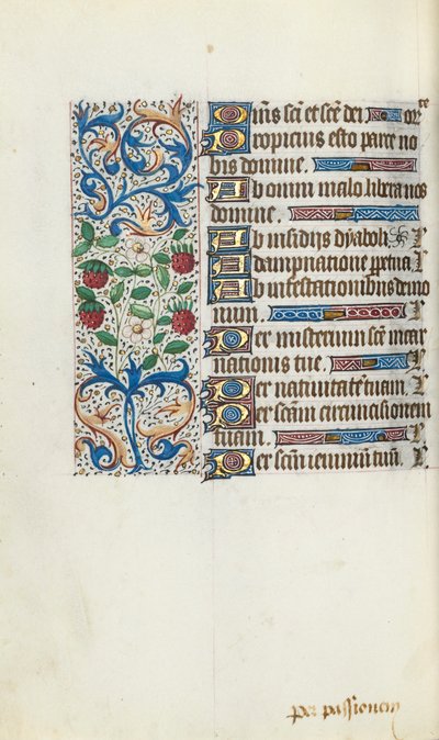 Stundenbuch Gebrauch von Rouen: fol. 94v, ca. 1470 von Master of the Geneva Latini