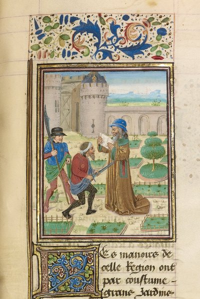 Der Tod von Parmenion, ca. 1470-1475 von Master of the Jardin de vertueuse consolation