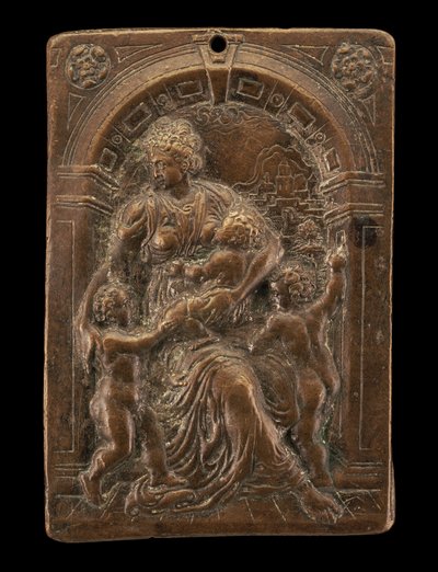 Allegorie der Nächstenliebe, ca. 1580 von Master of the Judgment of Solomon
