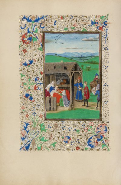 Die Anbetung der Könige von Master of the Llangattock Epiphany