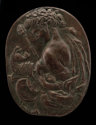 Eine Bacchantin, spätes 15. oder frühes 16. Jahrhundert von Master of the Martelli Mirror