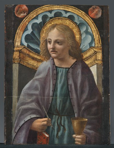 Der heilige Johannes der Evangelist von Master of the Pala Sforzesca