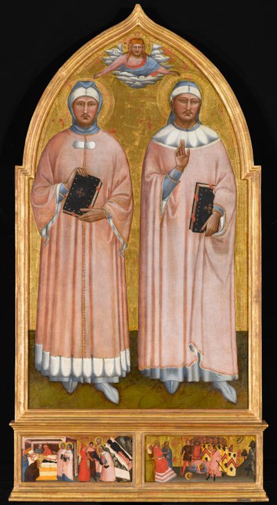 St. Cosmas und St. Damian, um 1370-1375 von Master of the Rinuccini Chapel