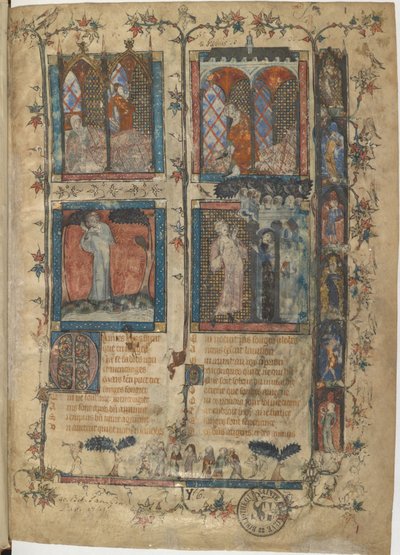 Miniatur aus einem Manuskript des Roman de la Rose von Guillaume de Lorris und Jean de Meun von Master of the Rose novels